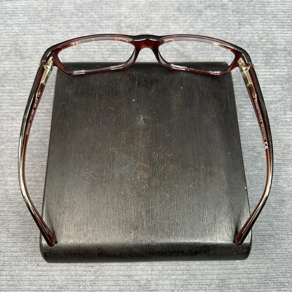 Burgundy Rectangular Eyeglasses Frames 58-16-130